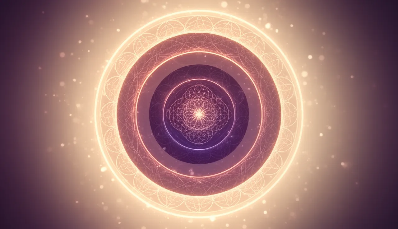 Candlelit sacred practice space with crystals and meditation journal