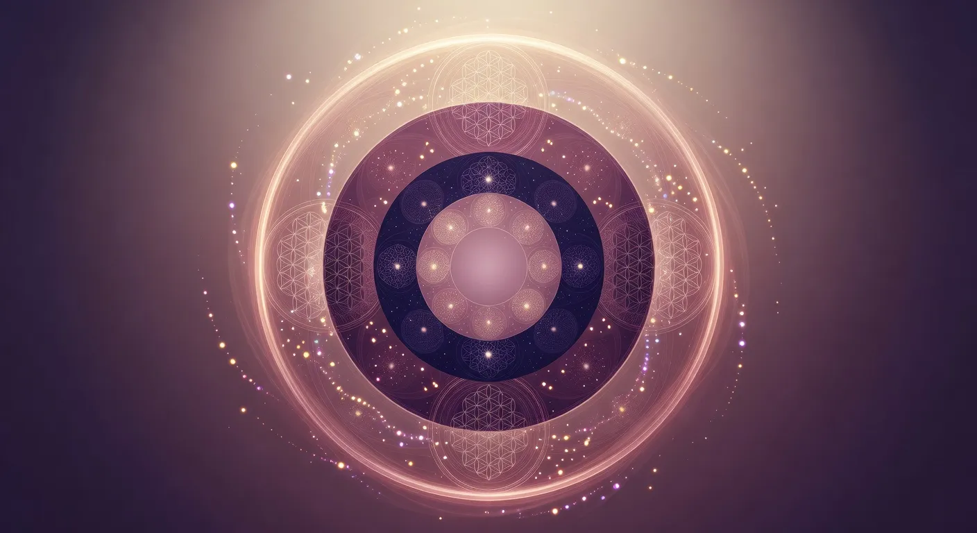 Dream Temple sacred audio composition with theta frequency elements and ambient layers