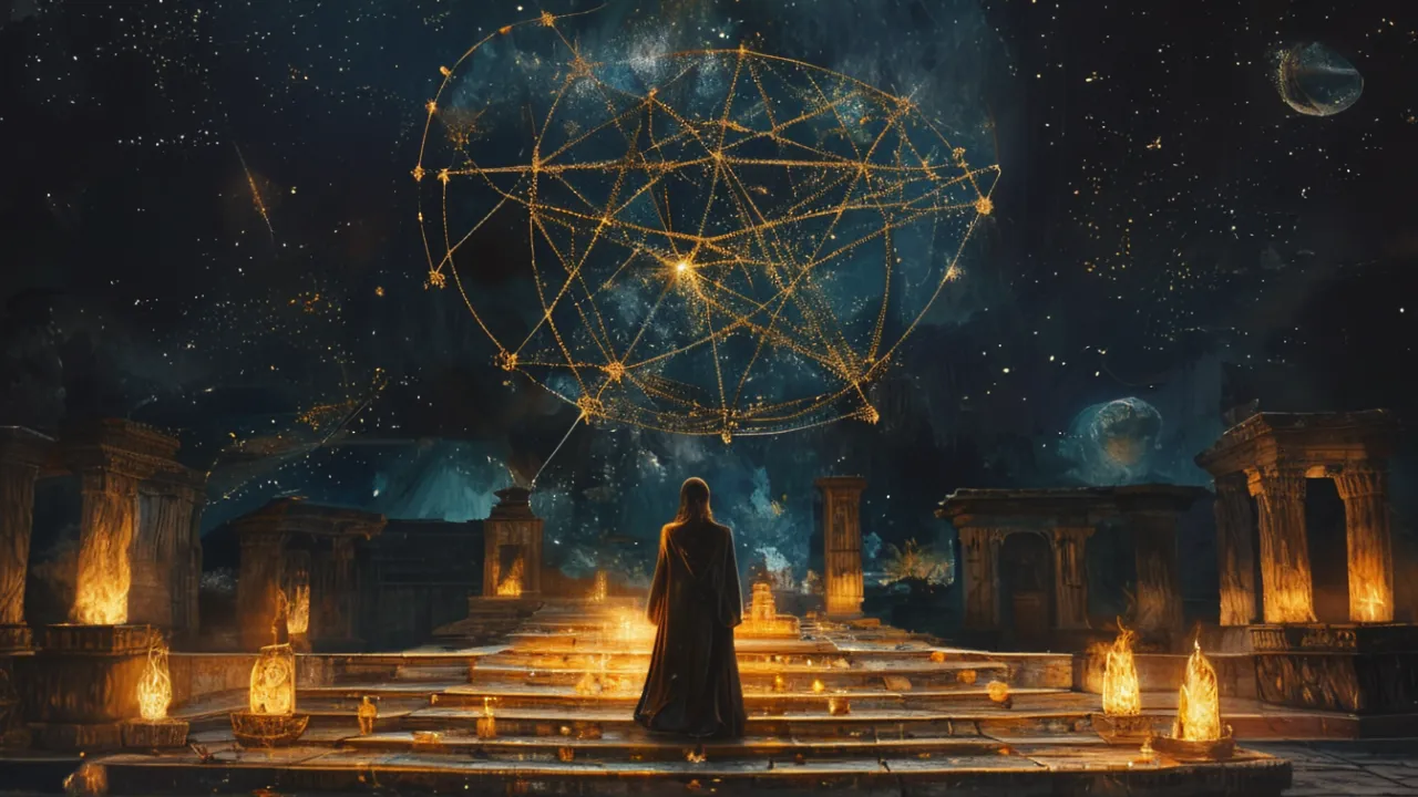 Brainwave frequency visualization showing theta state for manifestation