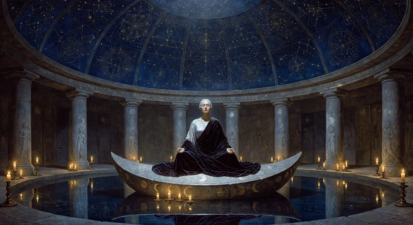 Atmospheric representation of calm, focused clarity and presence