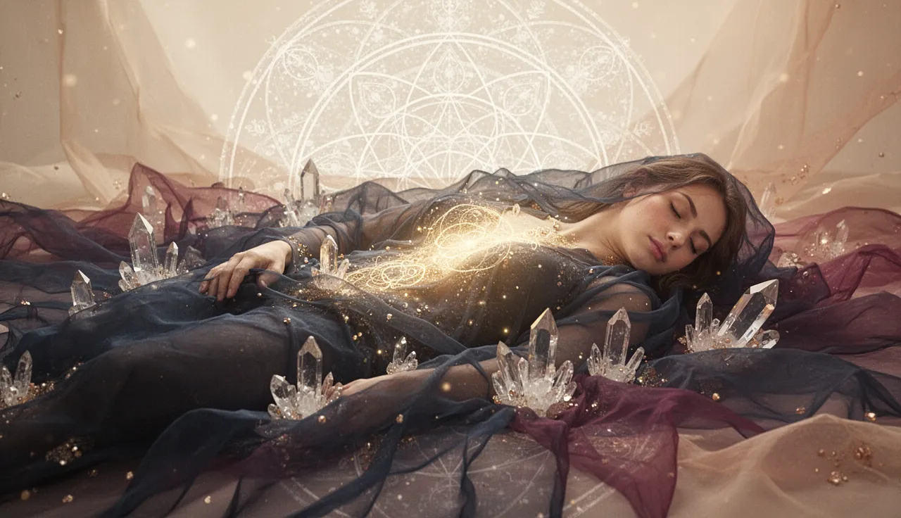 Midnight calm twilight ocean shore with gentle waves under dim moonlight